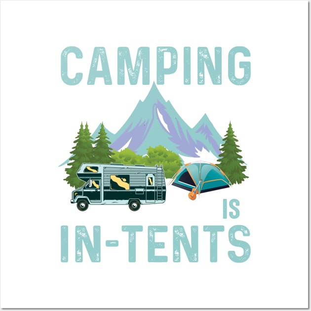 camping in in tents Wall Art by love shop store